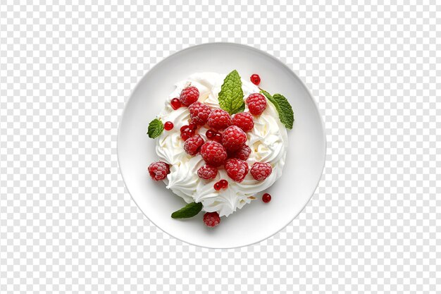 Десерт на тарелке